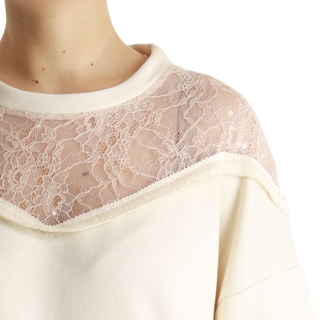 FELPA CON PIZZO HAVEONE - Mad Fashion | img vers.650x/